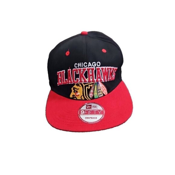 New Era Chicago Blackhawks Snapback Cap Hat NHL Hockey Adjustable OS 9 Fifty - Picture 2 of 16